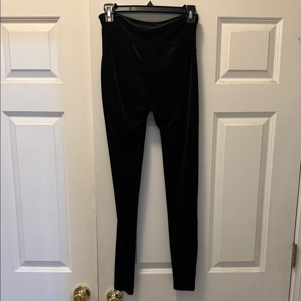 Spanx Black Velvet Leggings - Stretch High Waist - Picture 4 of 4